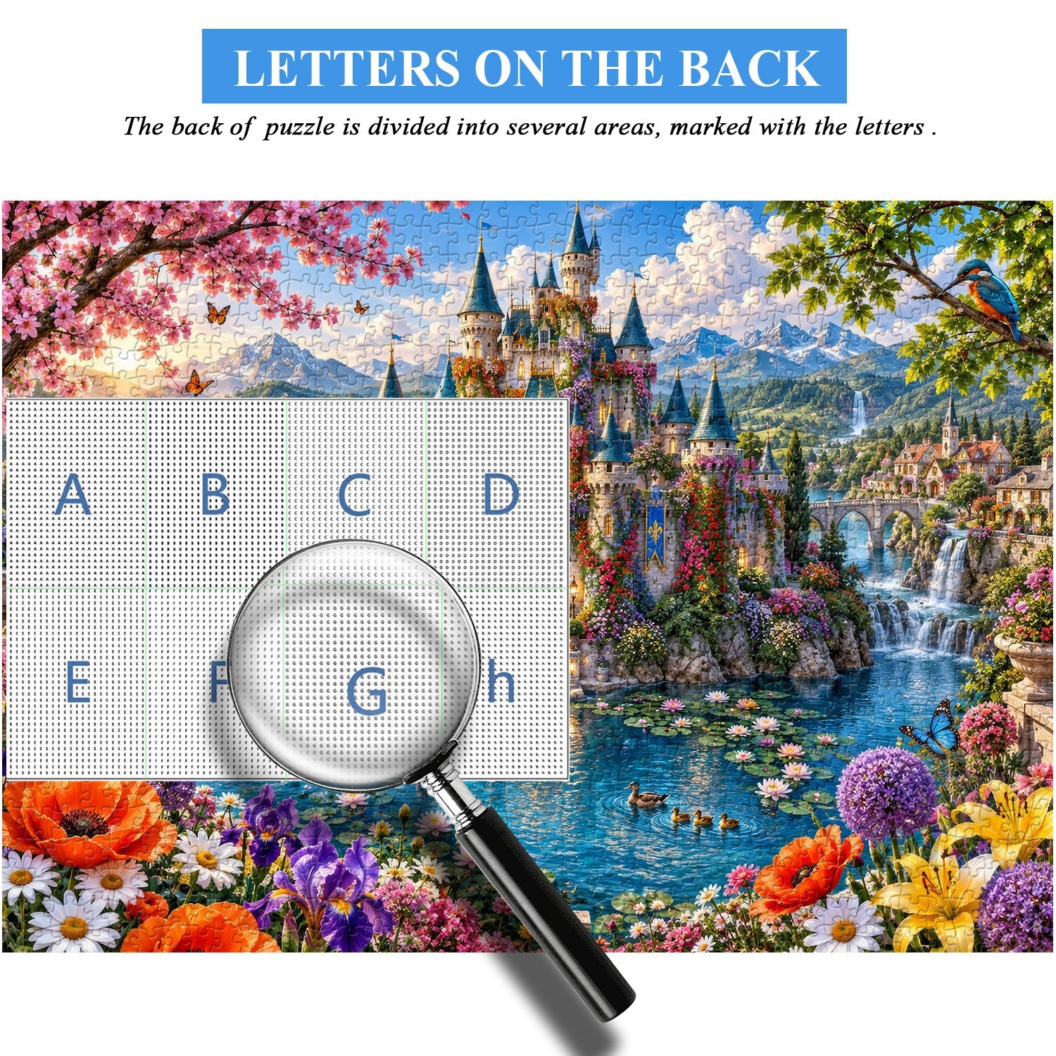 Blumentraumschloss-Puzzle, 1000 Teile