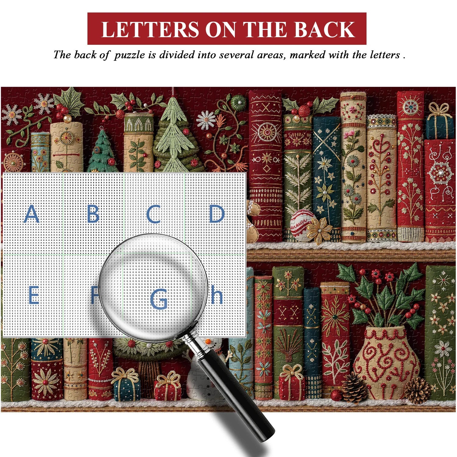 Gemütliche Weihnachtsbuchschule Puzzle 1000 Stücke