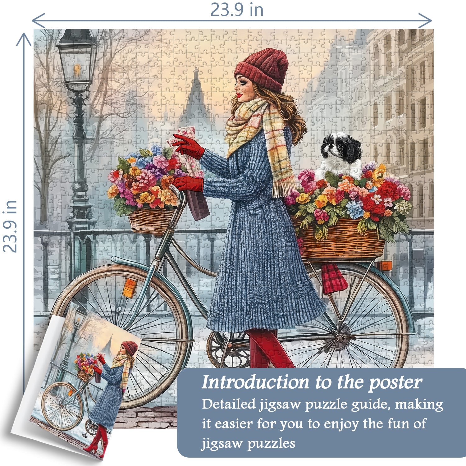 Blossom Bike Excursion Jigsaw Puzzle 1000 Pieces