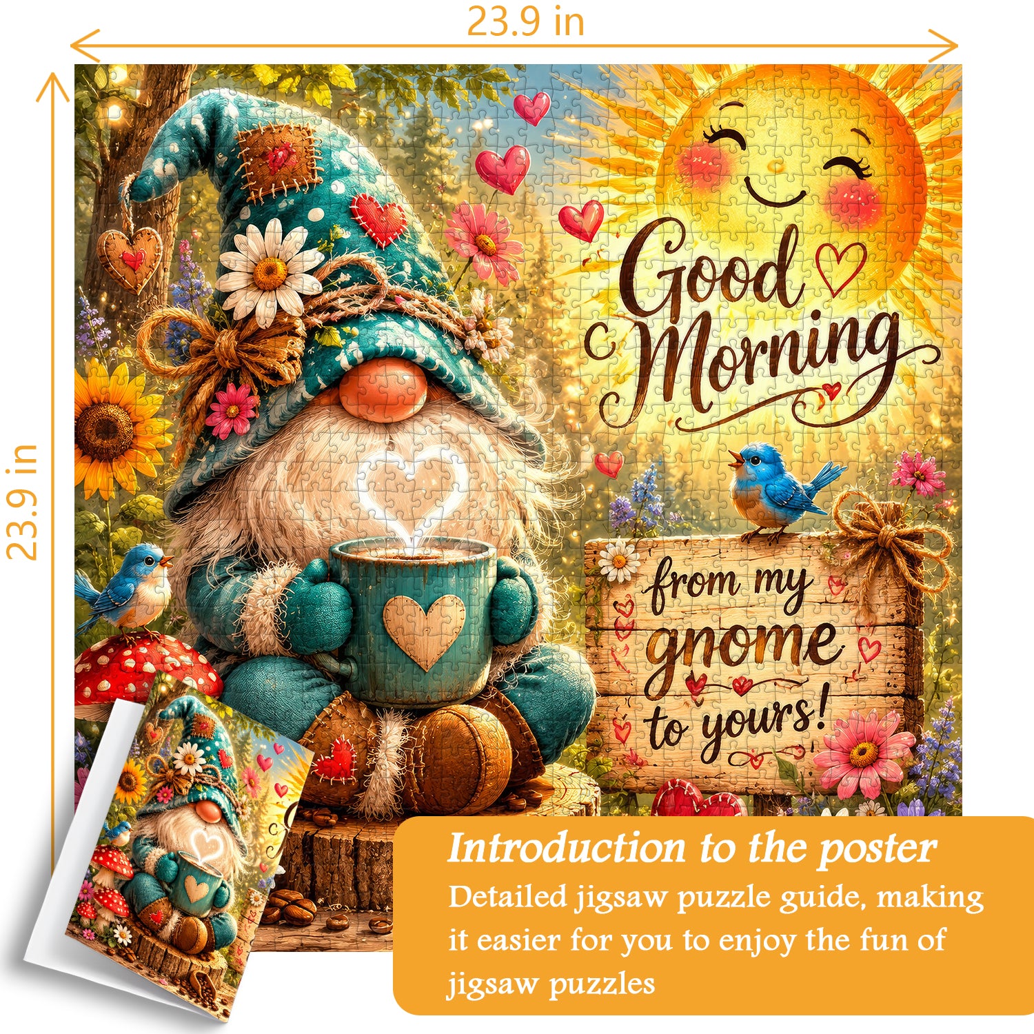 Morgenkaffee-Zwerg-Puzzle, 1000 Teile
