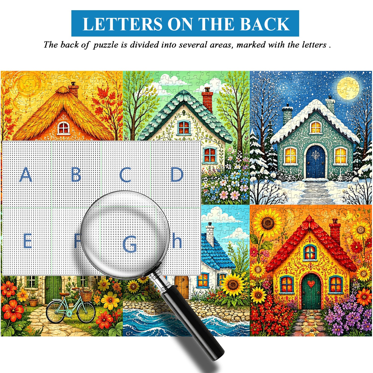 Whimsical Cottages Jigsaw Puzzle 1000 Pieces