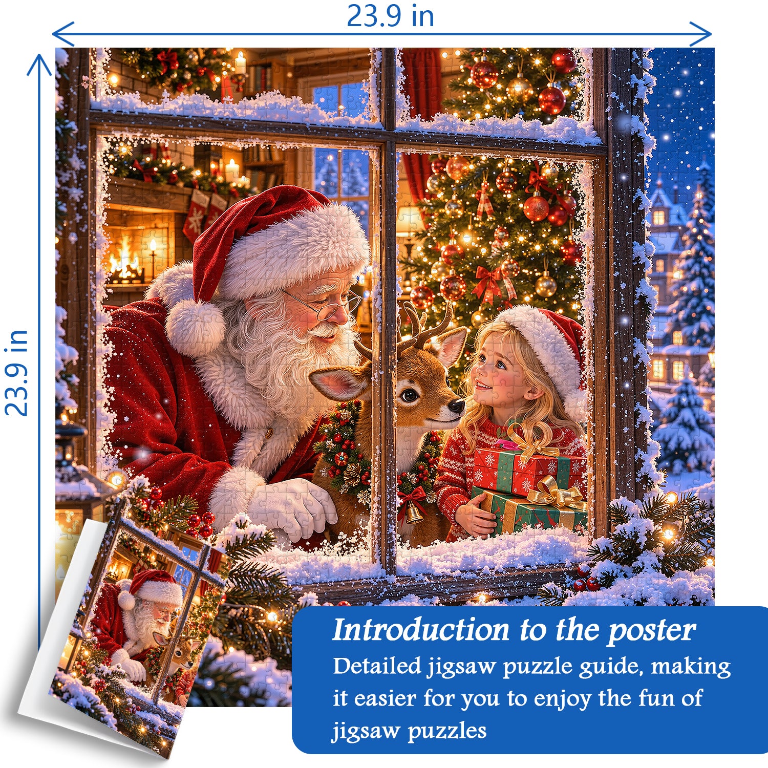 Christmas Window Jigsaw Puzzle 1000 Pieces