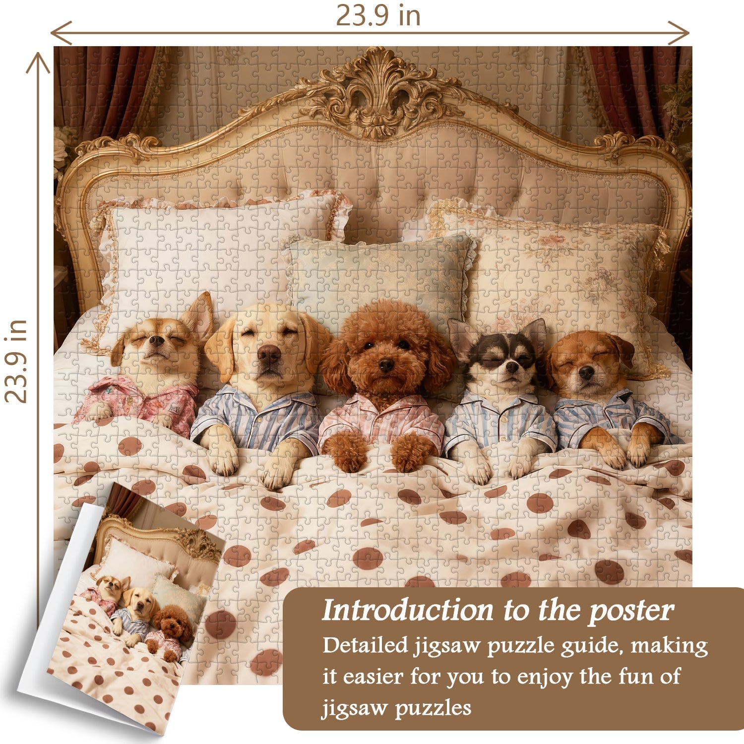 Snoozing Pup Posse Jigsaw Puzzle 1000 Pieces