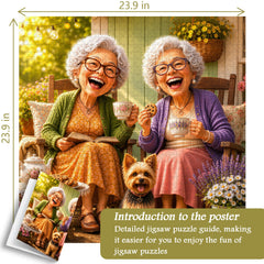 Sunny Grandmas Jigsaw Puzzle 1000 Pieces