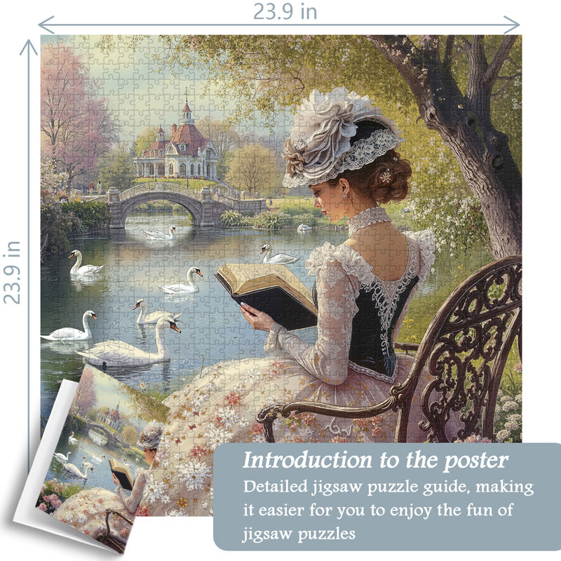 Riverbank Book Retreat Jigsaw Puzzle 1000 Pieces