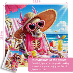 Skeleton Beach Vacation Jigsaw Puzzle 1000 Pieces