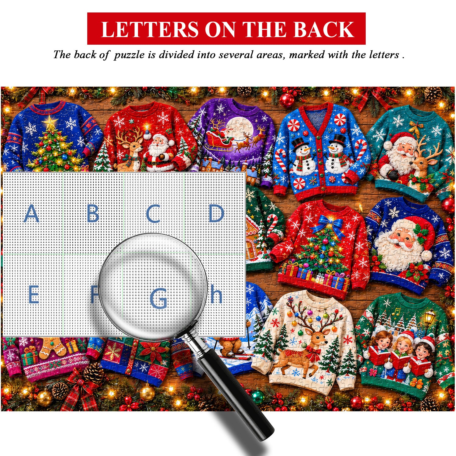 Puzzle du spectacle de pulls de Noël 1000 pièces