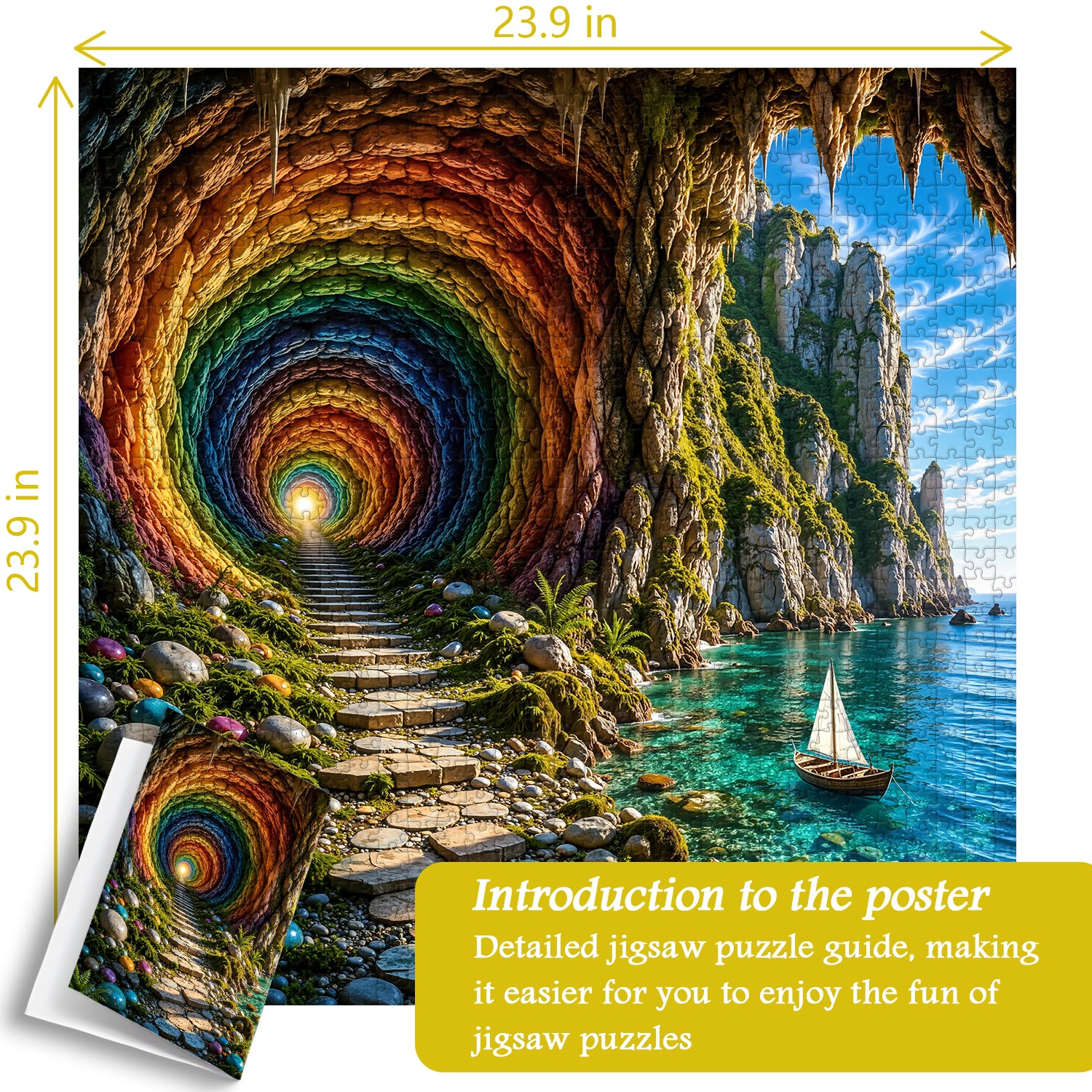 Rainbow Cove Jigsaw Puzzle 1000 Pieces