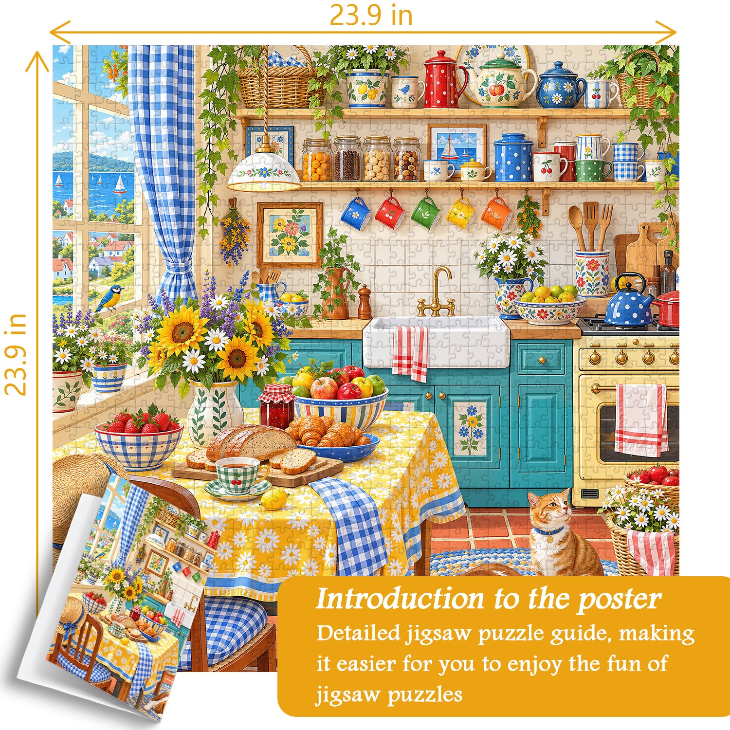 Sunny Kitchen Jigsaw Puzzle 1000 Pieces