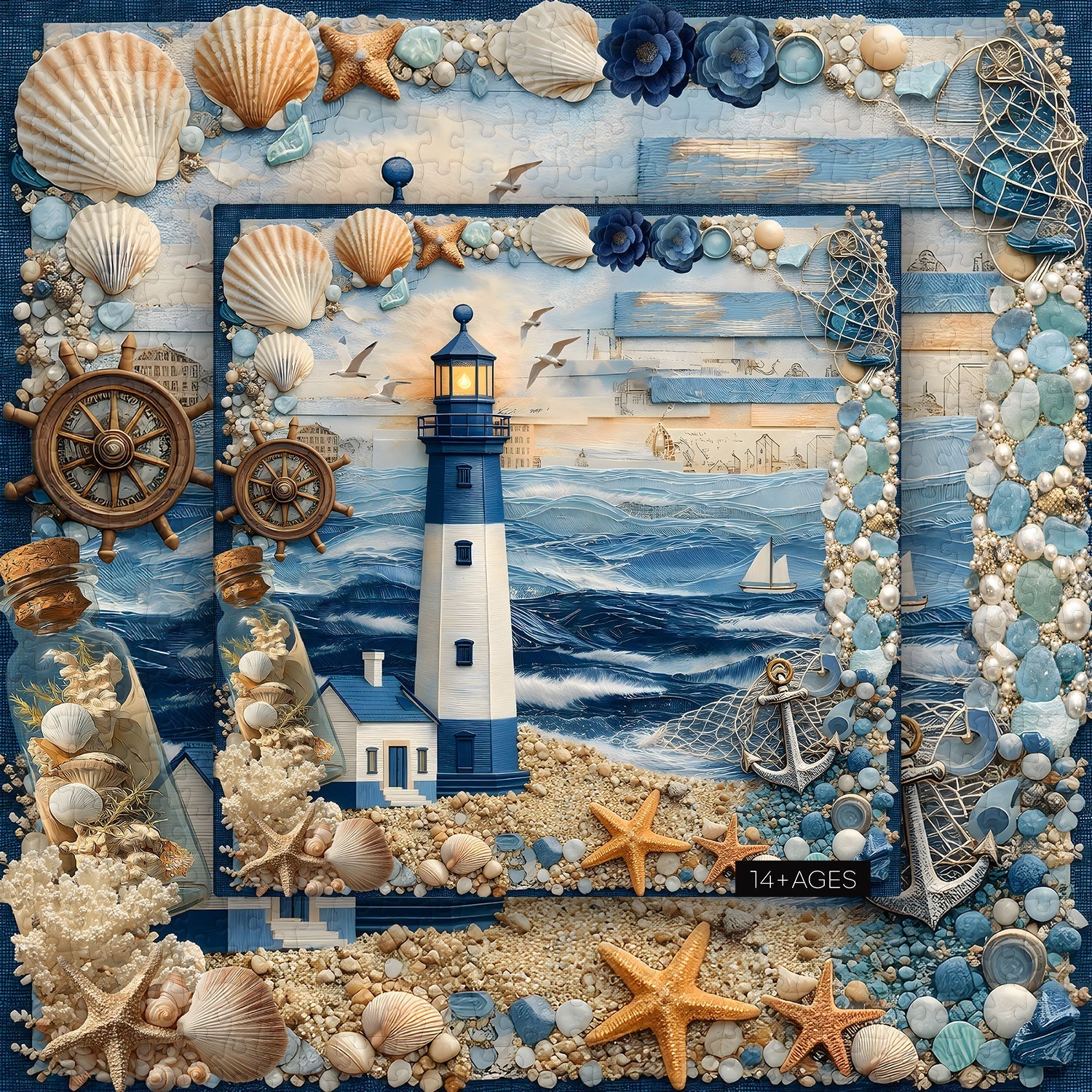 Puzzle Faro e Mare 1000 Pezzi