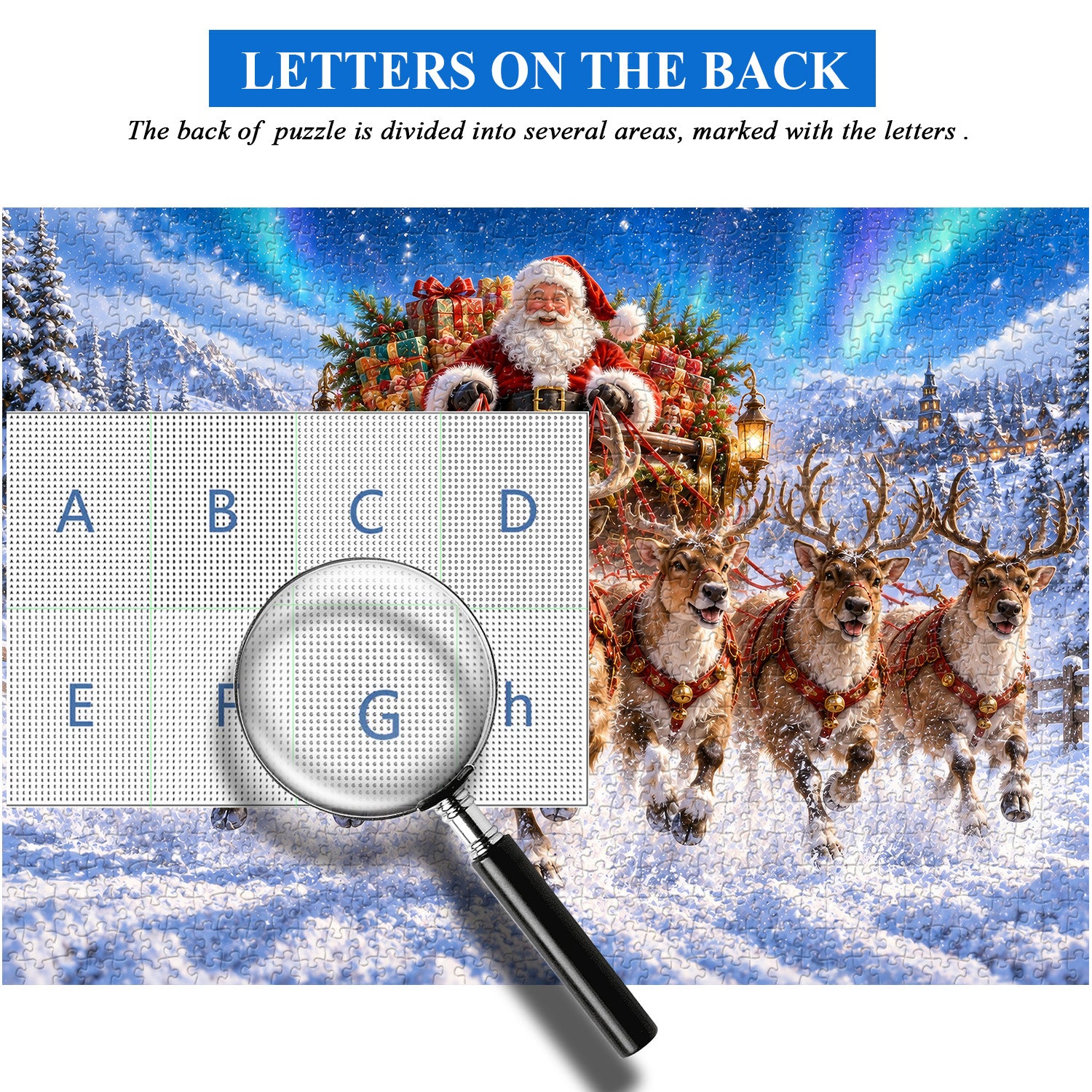 Aurora Sleigh Dash Jigsaw Puzzle 1000 Pieces