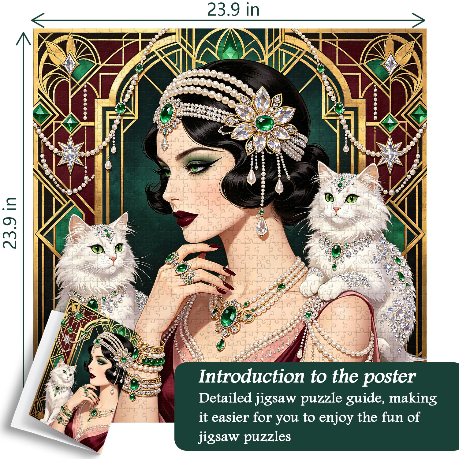 The Emerald Muse Jigsaw Puzzle 1000 Pieces