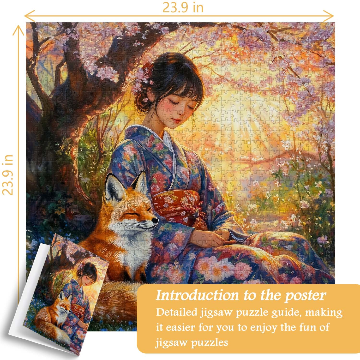 Sakura Sunset Beauty Jigsaw Puzzle 1000 Pieces