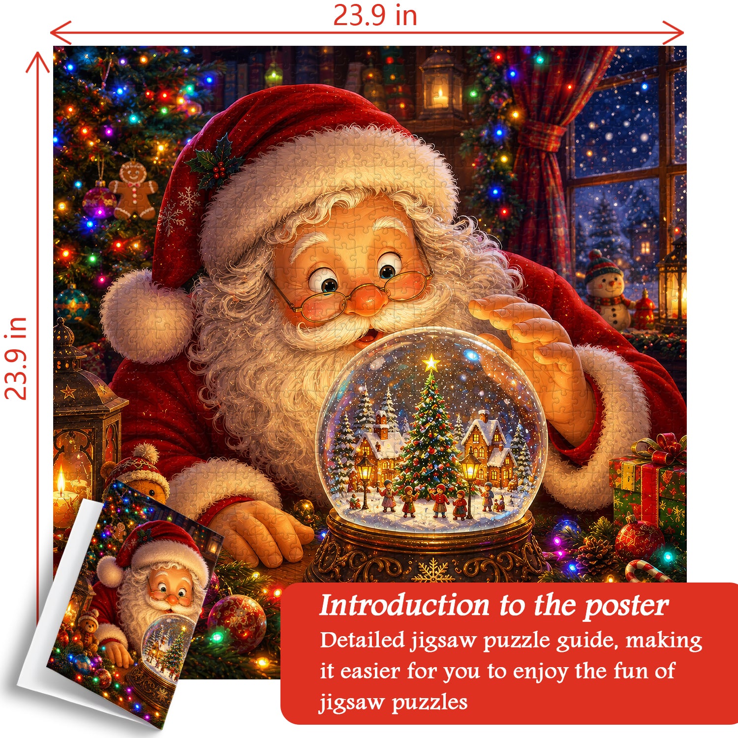 Santa's Snowglobe Jigsaw Puzzle 1000 Pieces