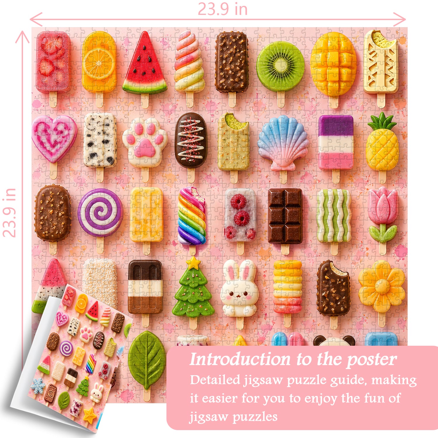 Colorful Popsicles Jigsaw Puzzle 1000 Pieces