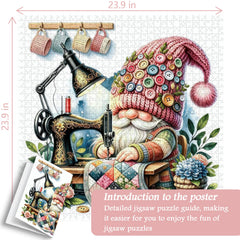 Quilt Craft Gnome Jigsaw Puzzle 1000 Pieces