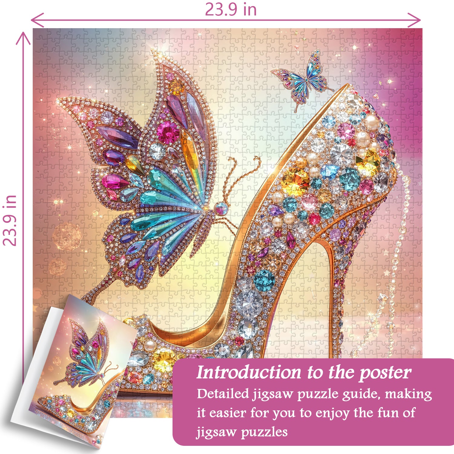 Puzzle Aurora con tacco a farfalla, 1000 pezzi