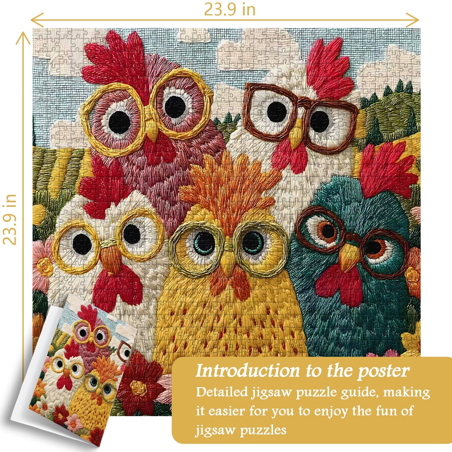 Chicles Chickens Puzzle 1000 pièces