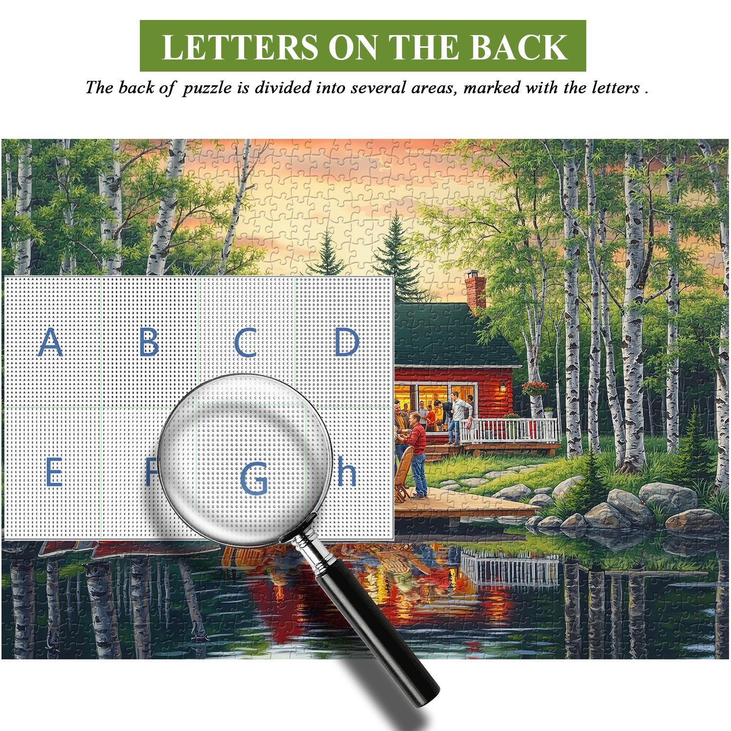 Sunset Stories by the Cabin Jigsaw Puzzle 1000 Pieces