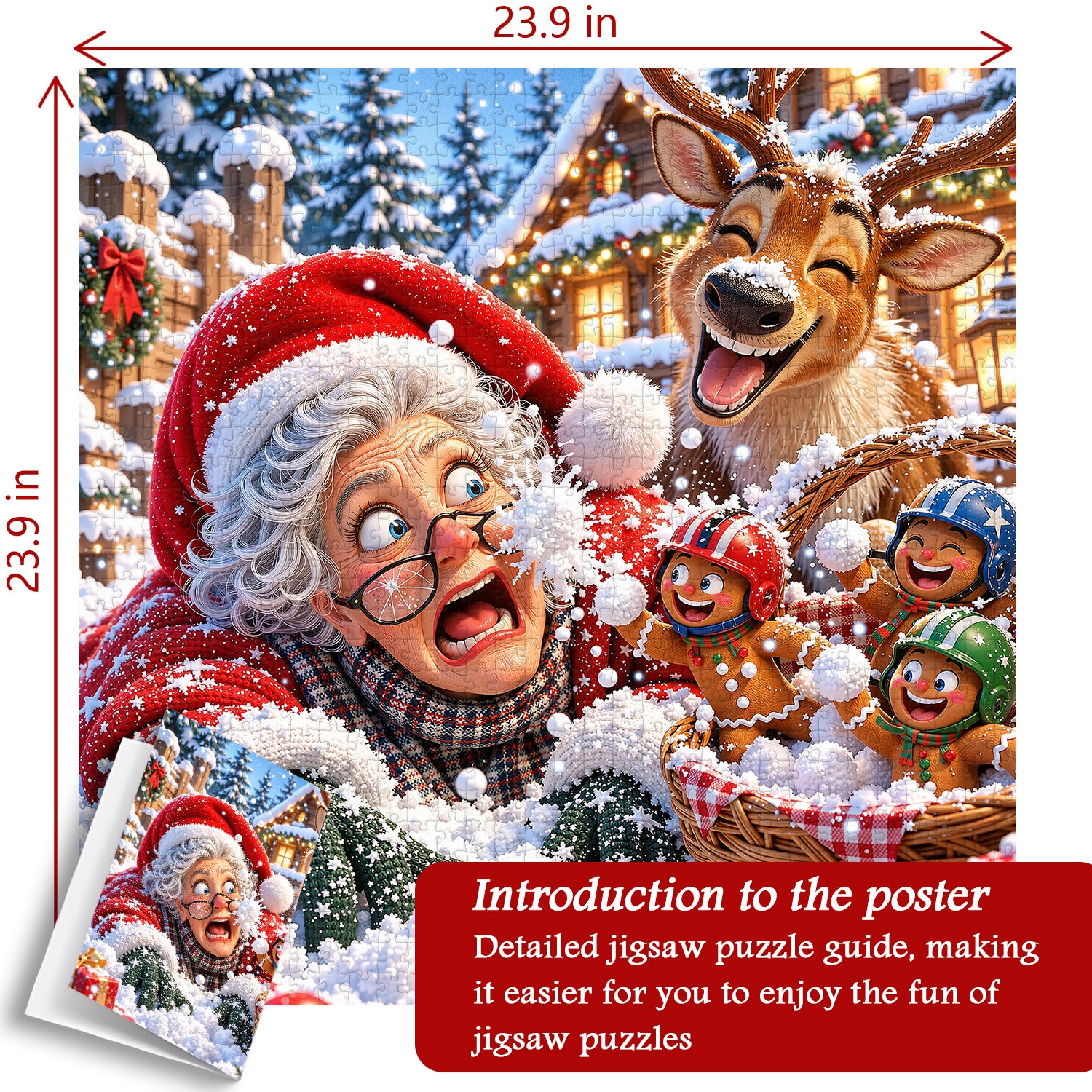 Jolly Snow Day Jigsaw Puzzle 1000 Pieces