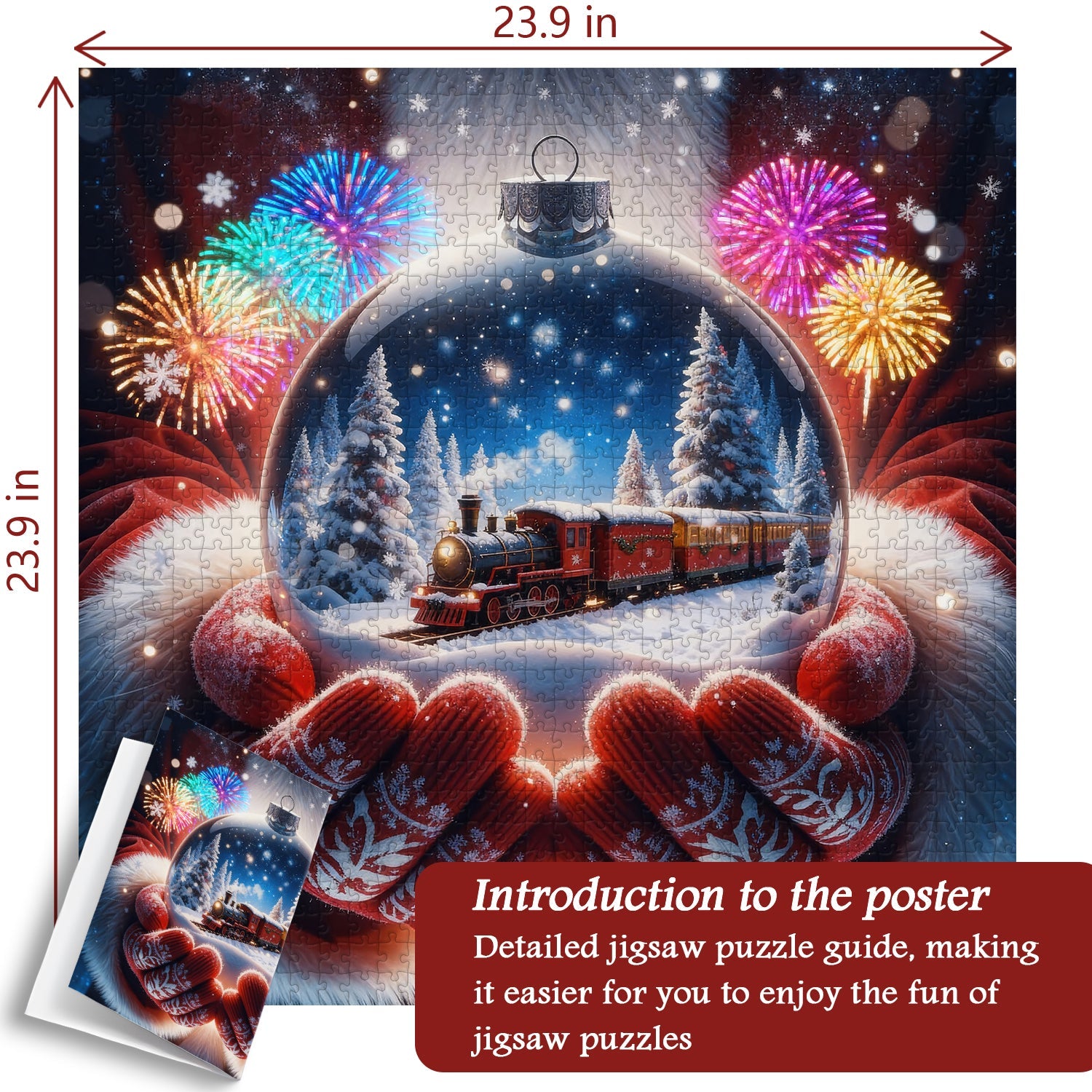 Train Crystal Ball Jigsaw Puzzle 1000 Pieces