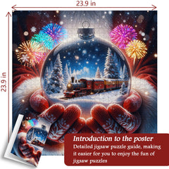 Train Crystal Ball Jigsaw Puzzle 1000 Pieces