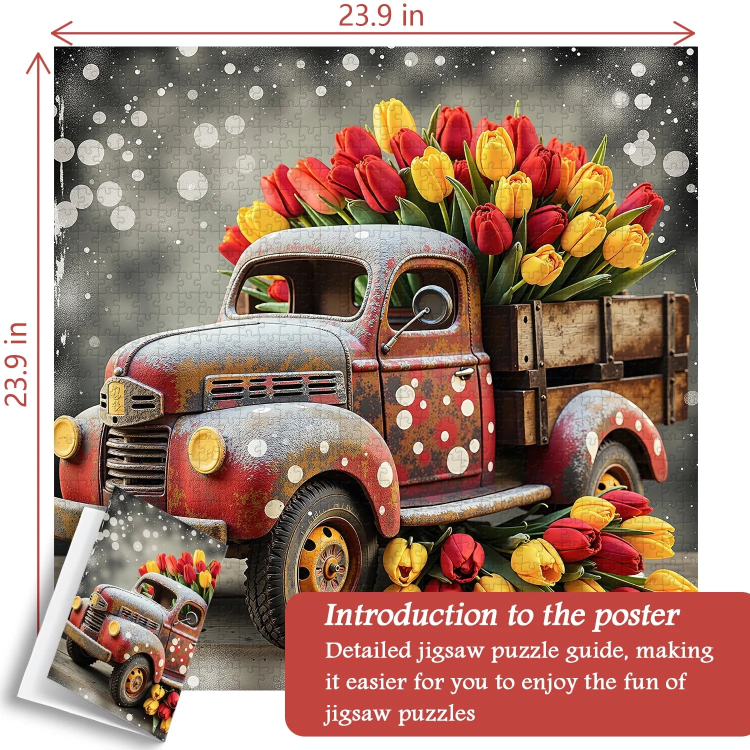 Puzzle del camion dei tulipani 1000 pezzi