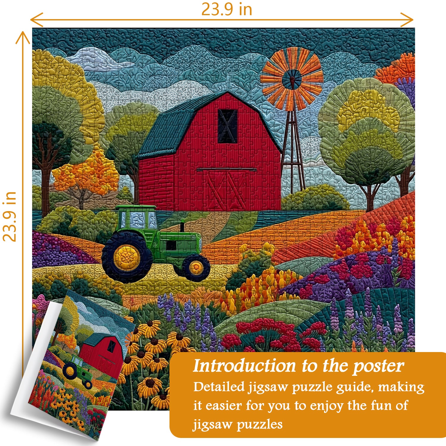Barn of Blossoming Days Jigsaw Puzzle 1000 Pieces