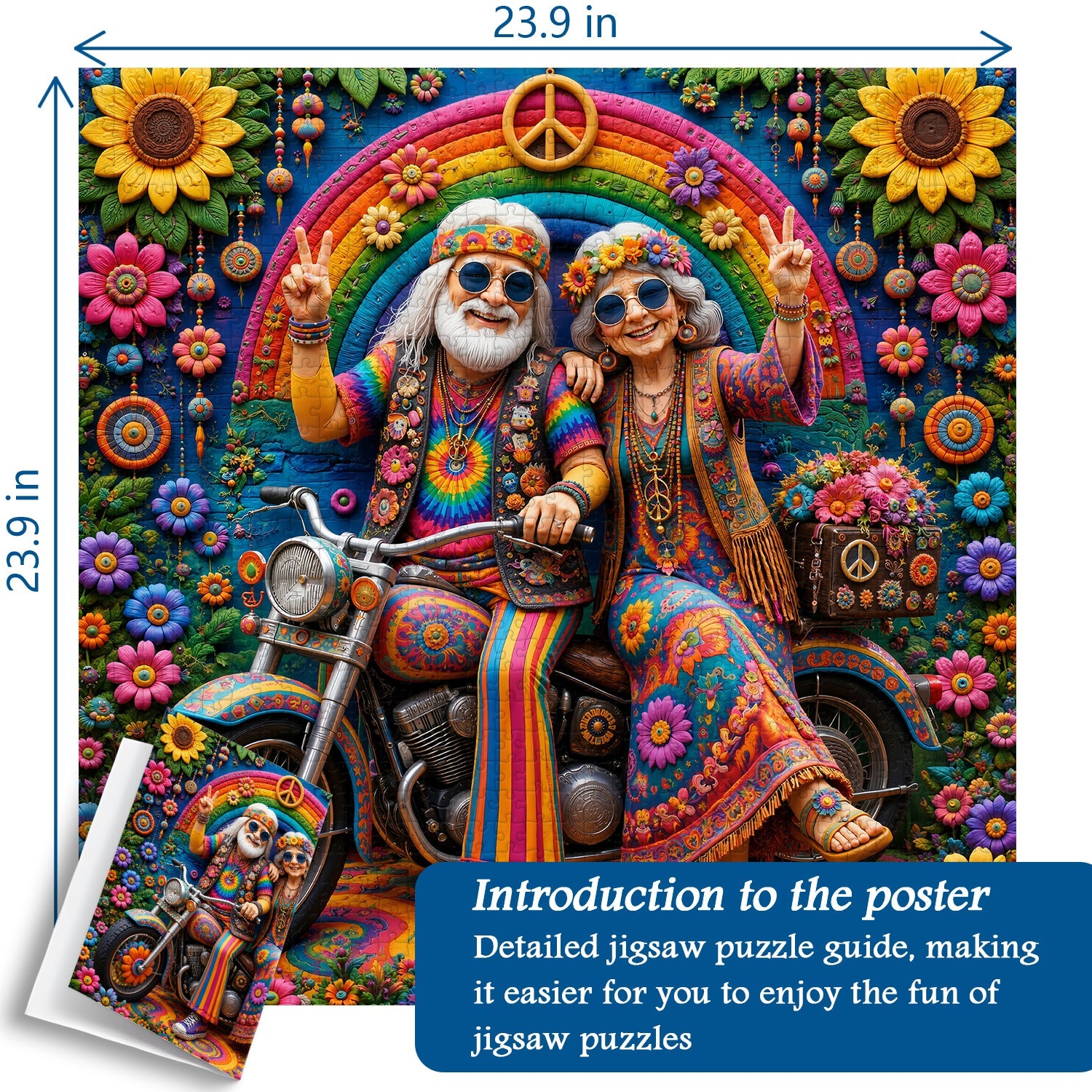 Boho Motorcycle Adventure Jigsaw Puzzle 1000 Pieces