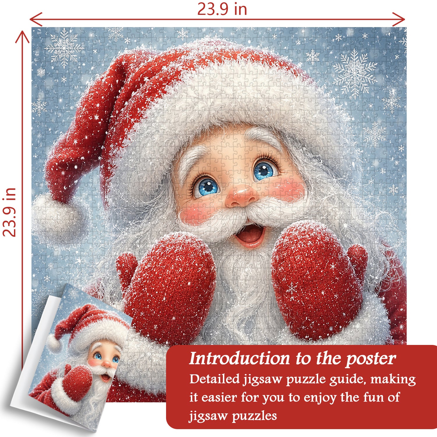 Santa’s Winter Delight Jigsaw Puzzle 1000 Pieces