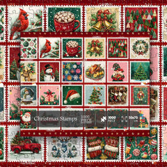Stamps natalizio puzzle puzzle 1000 pezzo