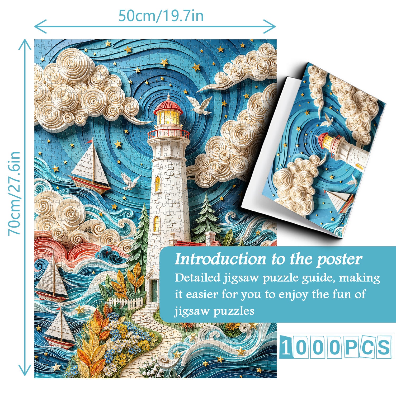 Leuchtturmträume Puzzle 1000 Teile