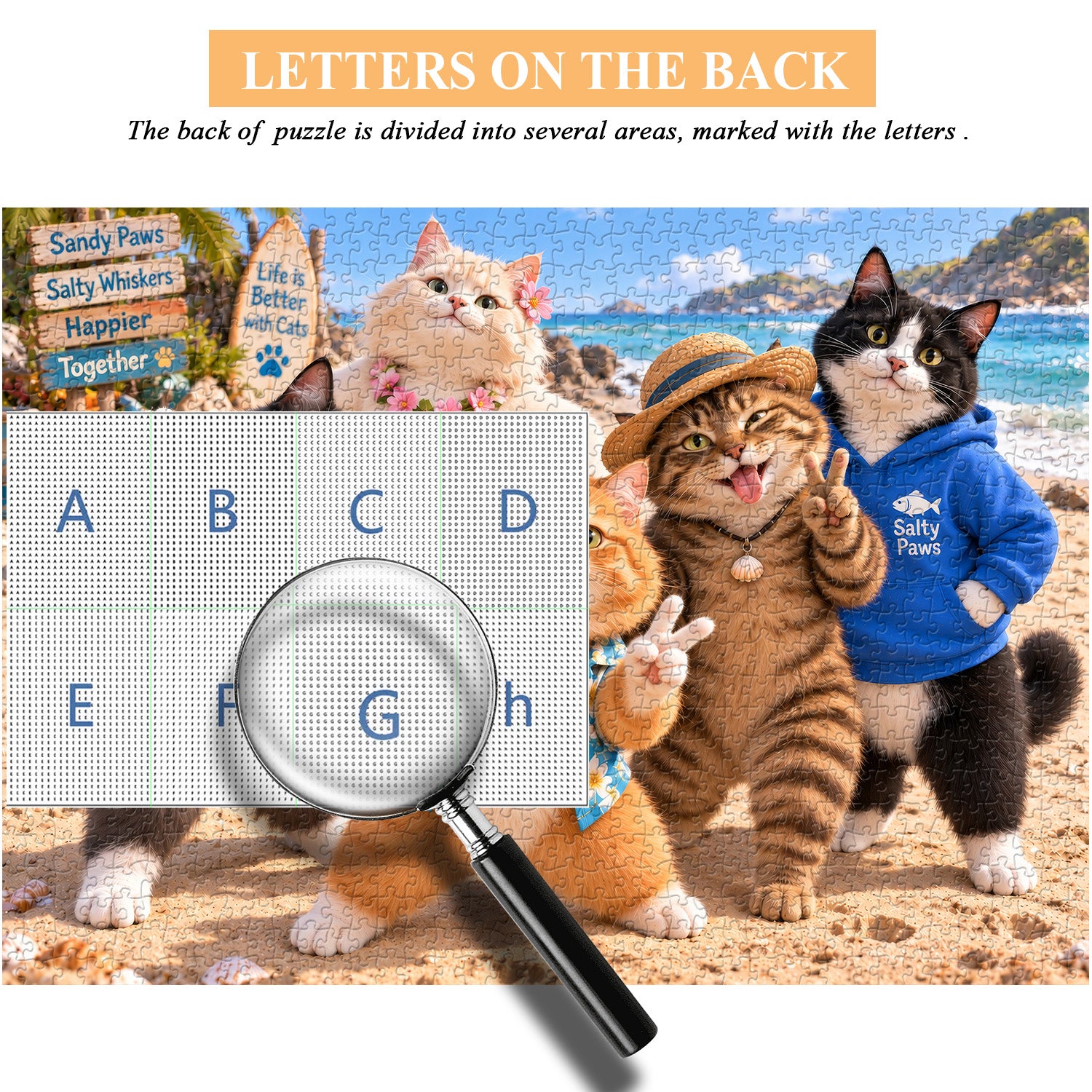Beach Cat Crew Jigsaw Puzzle 1000 Pieces