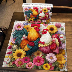 Sweet Love Chickens Jigsaw Puzzle 1000 Pieces