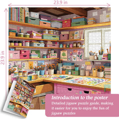 Buntes Art Studio-Puzzle, 1000 Teile