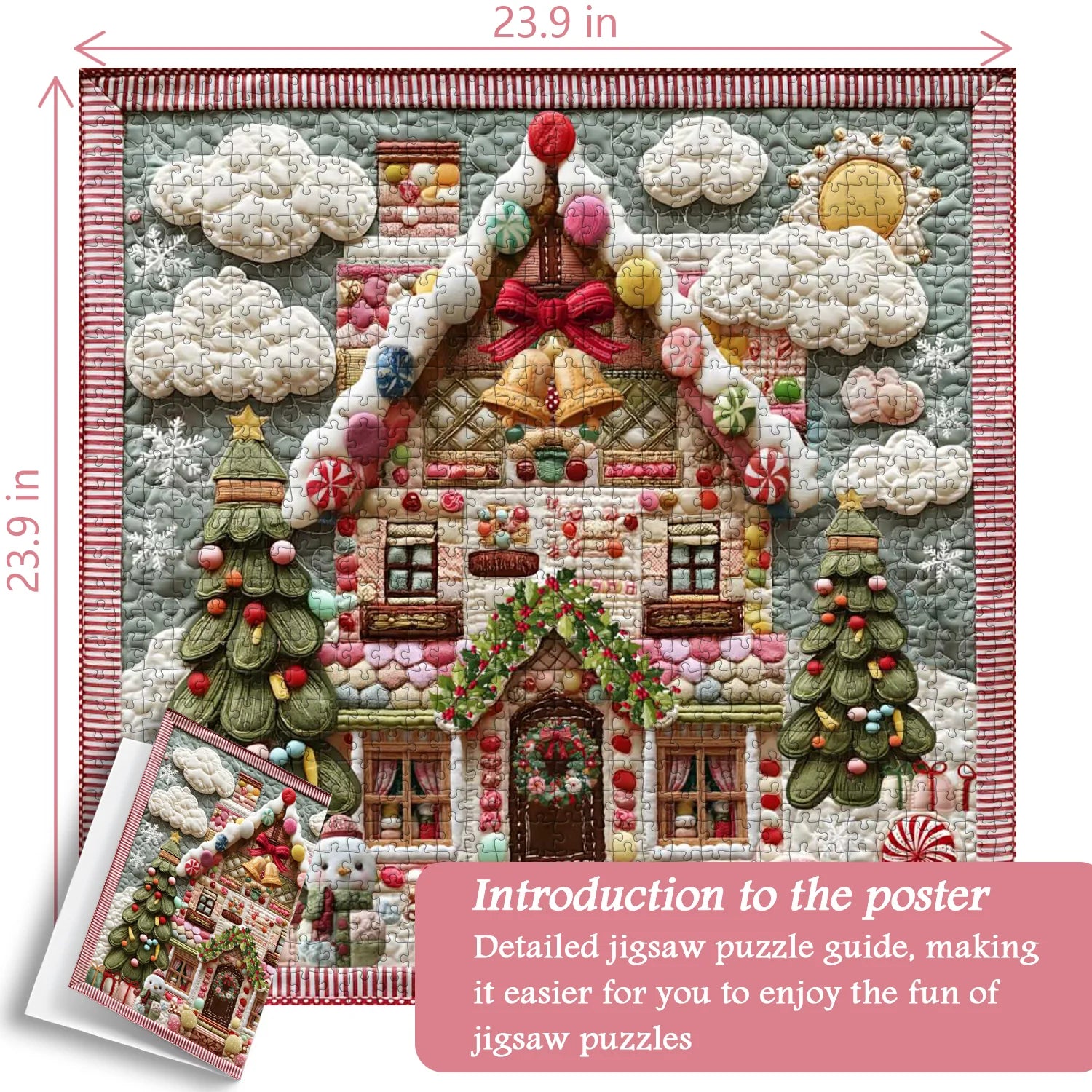 Candy Gingerbread House Jigsaw Puzzle 1000 Piece