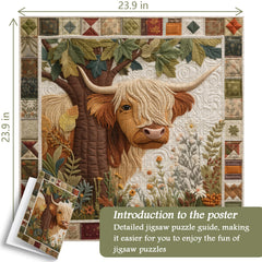 Stitched Calf Jigsaw Puzzle 1000 Pieces