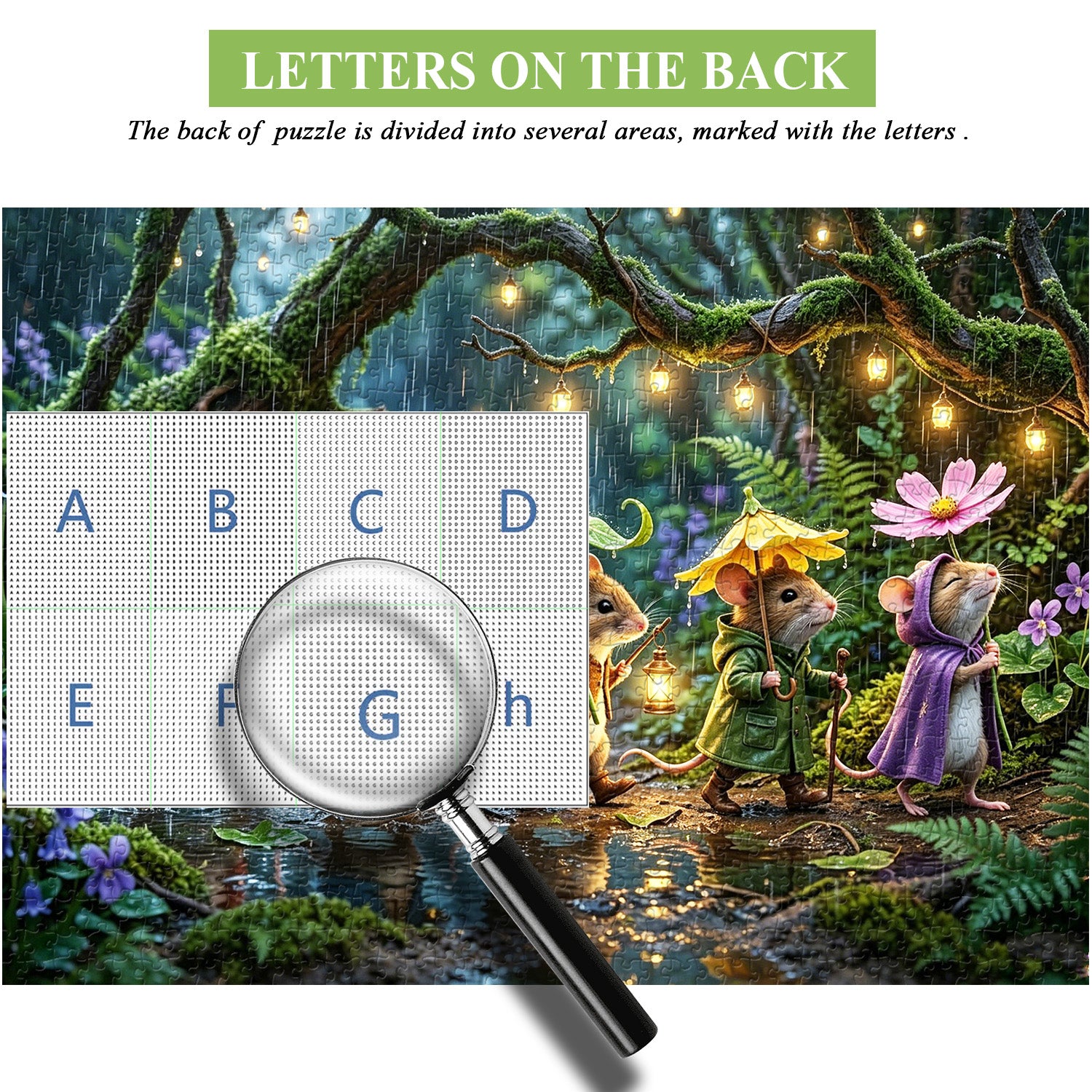 Pequeños Aventureros bajo la Lluvia Puzzle 1000 Piezas