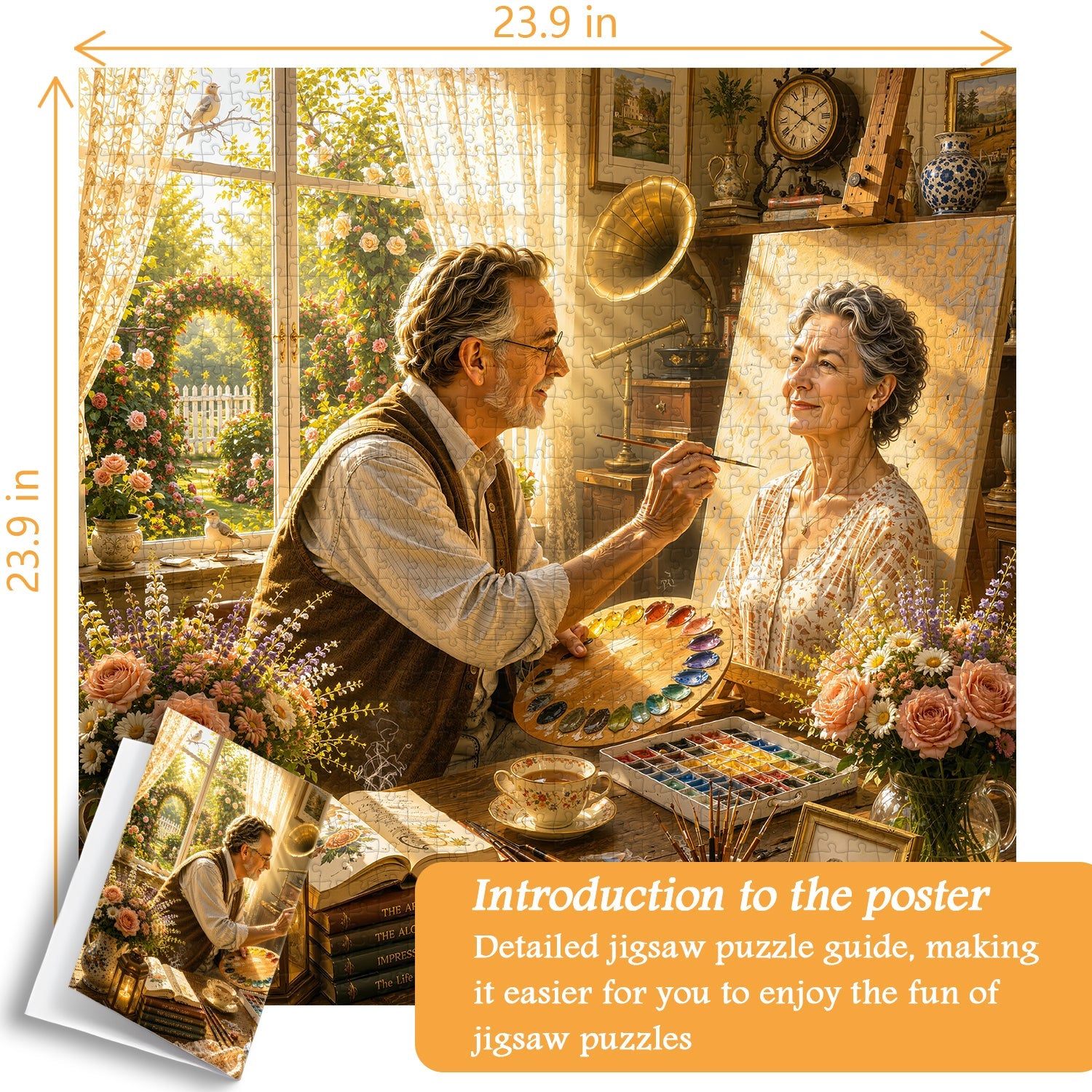 Window Art Romance Jigsaw Puzzle 1000 Pieces