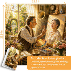 Window Art Romance Jigsaw Puzzle 1000 Pieces