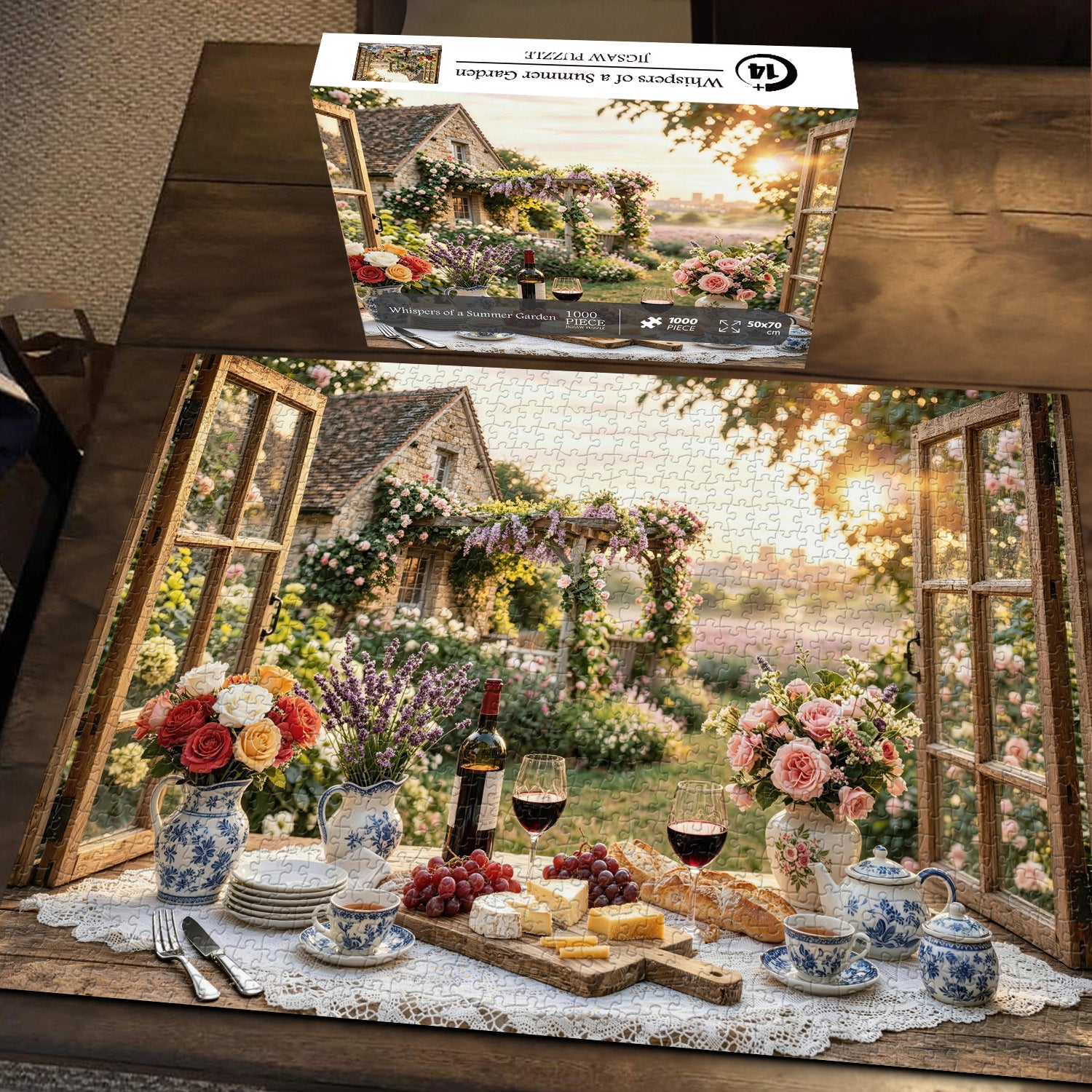 Flüstern eines Sommergarten-Puzzles, 1000 Teile