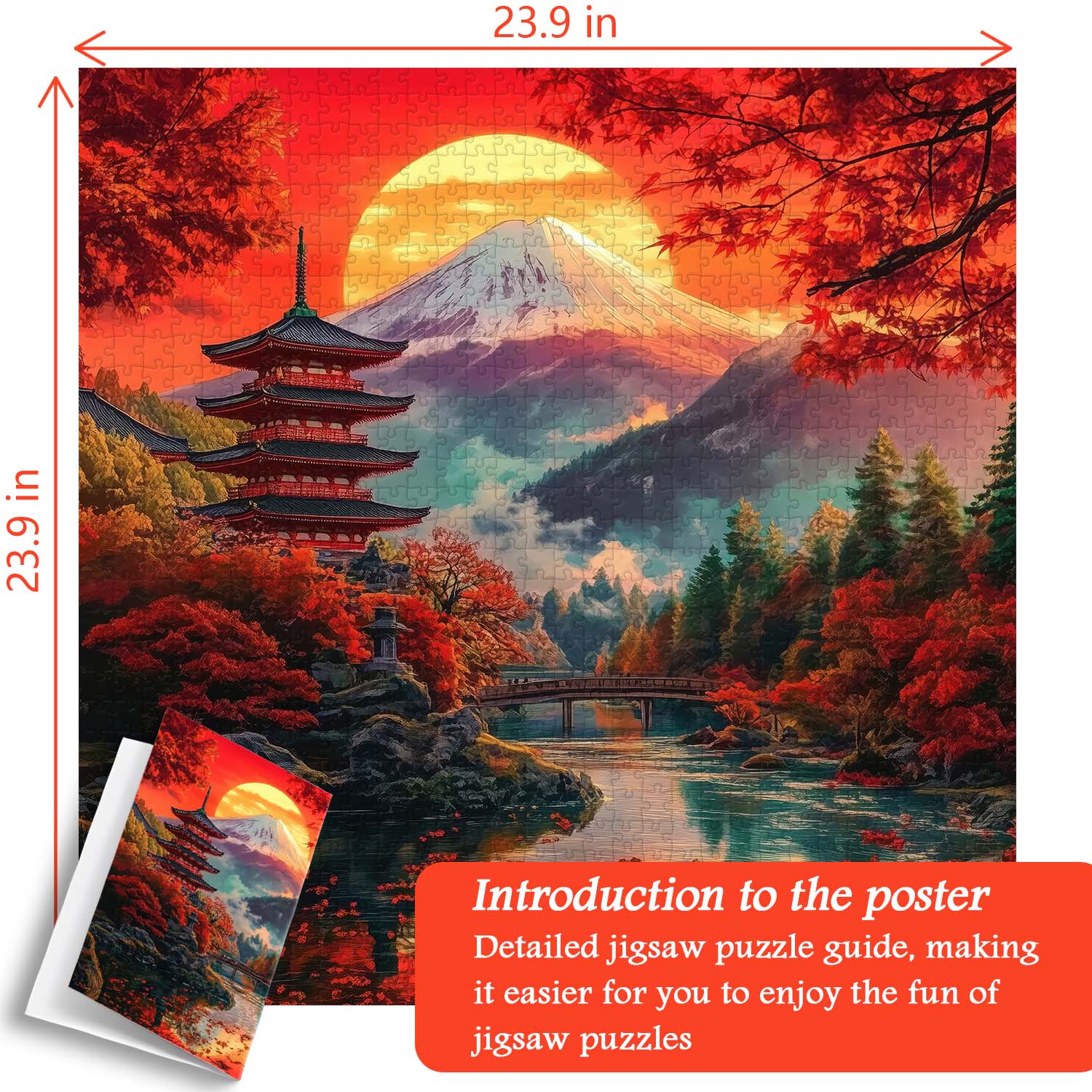 Fuji's Autumn Elegance Puzzle 1000 Teile