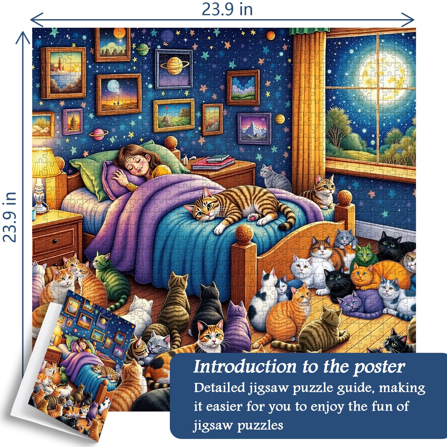 Cats Guarding Dreams Jigsaw Puzzle 1000 Pieces