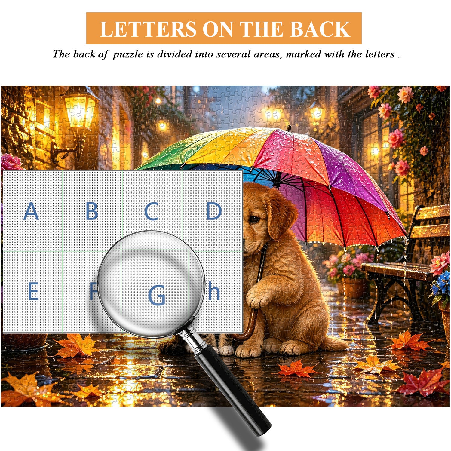 Puzzle Rainbow Umbrella Buddies da 1000 pezzi