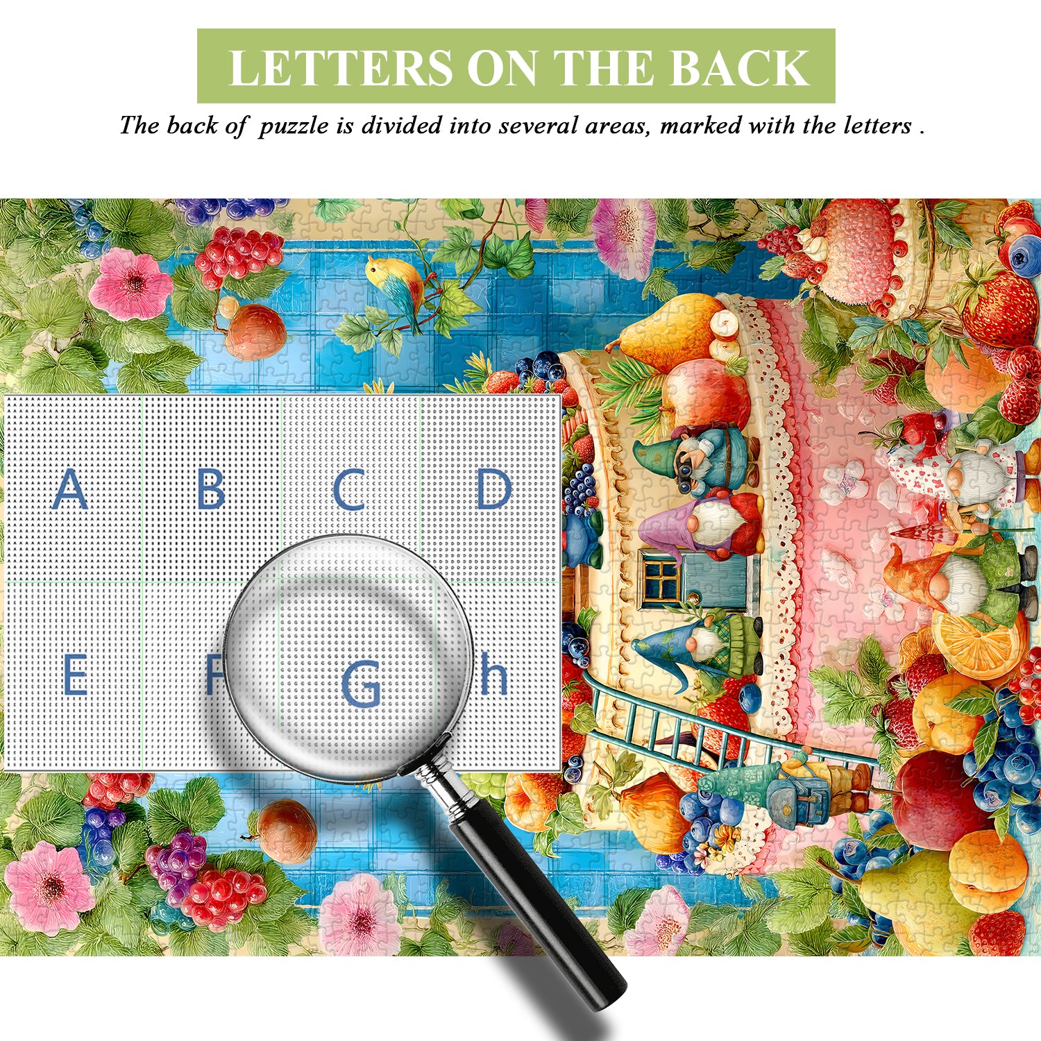 Puzzle Gâteau Gnomes 1000 pièces