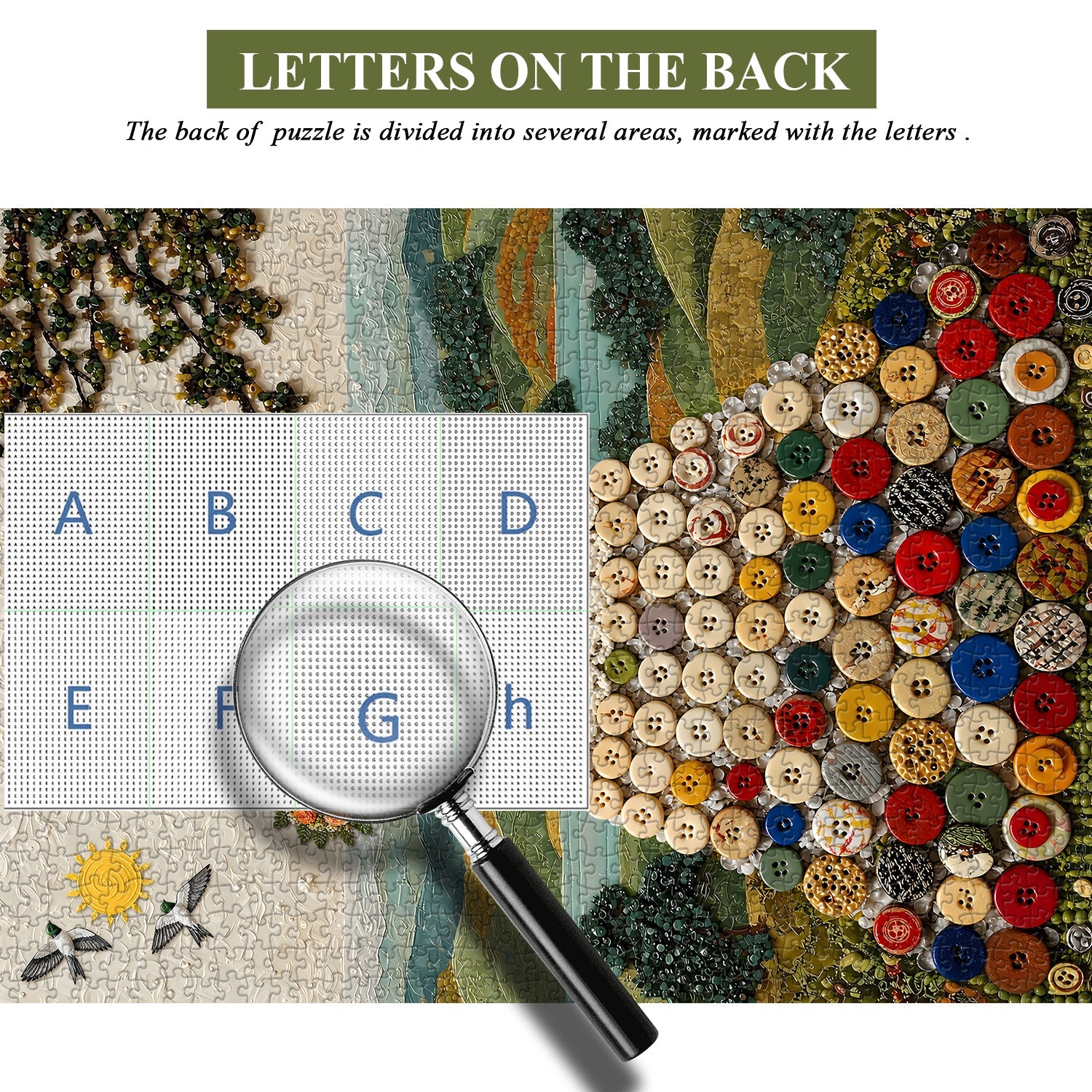 Button Skirt Jigsaw Puzzle 1000 Pieces