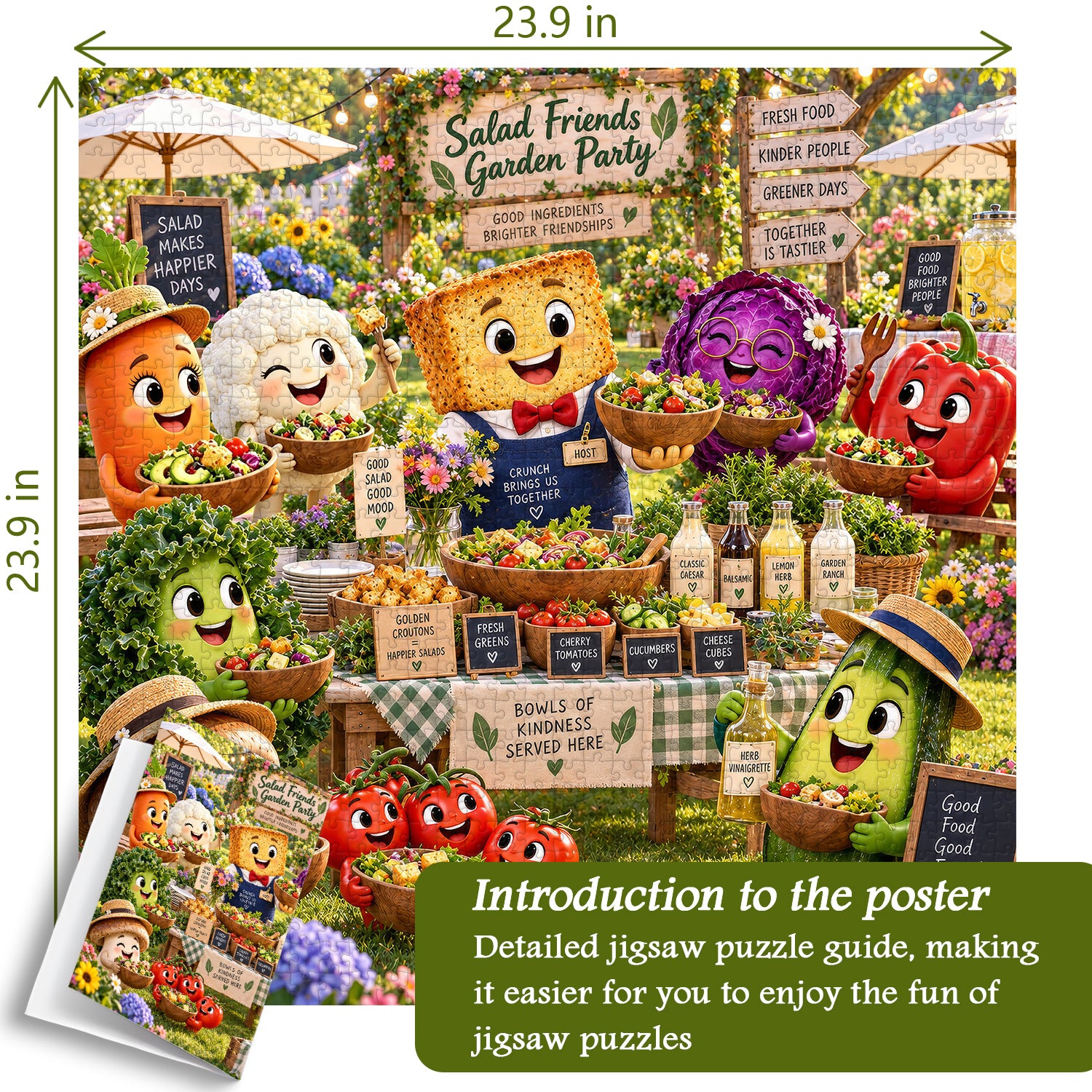Salad Garden Party Jigsaw Puzzle 1000 Pieces