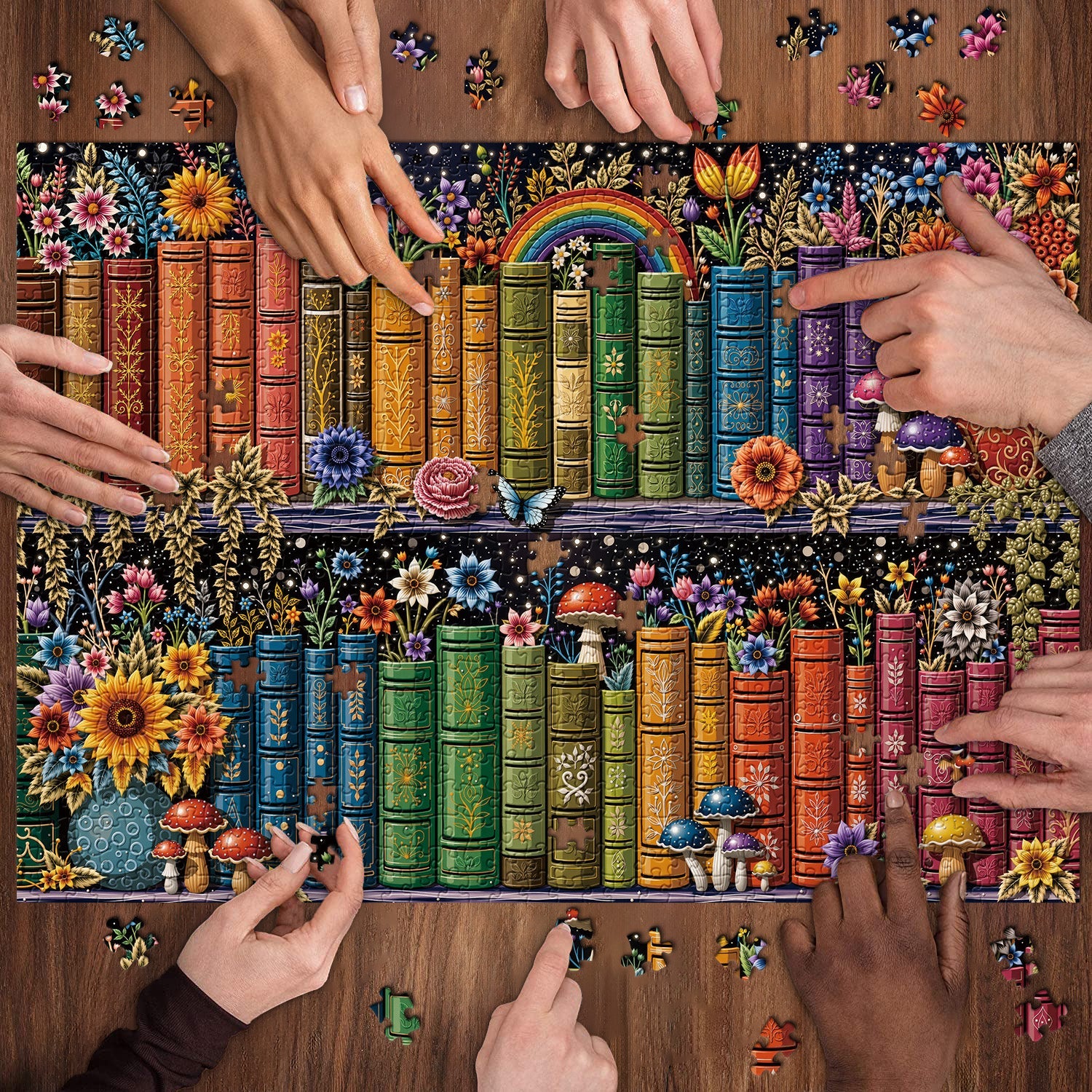 Puzzle da scaffale botanico 1000 pezzi