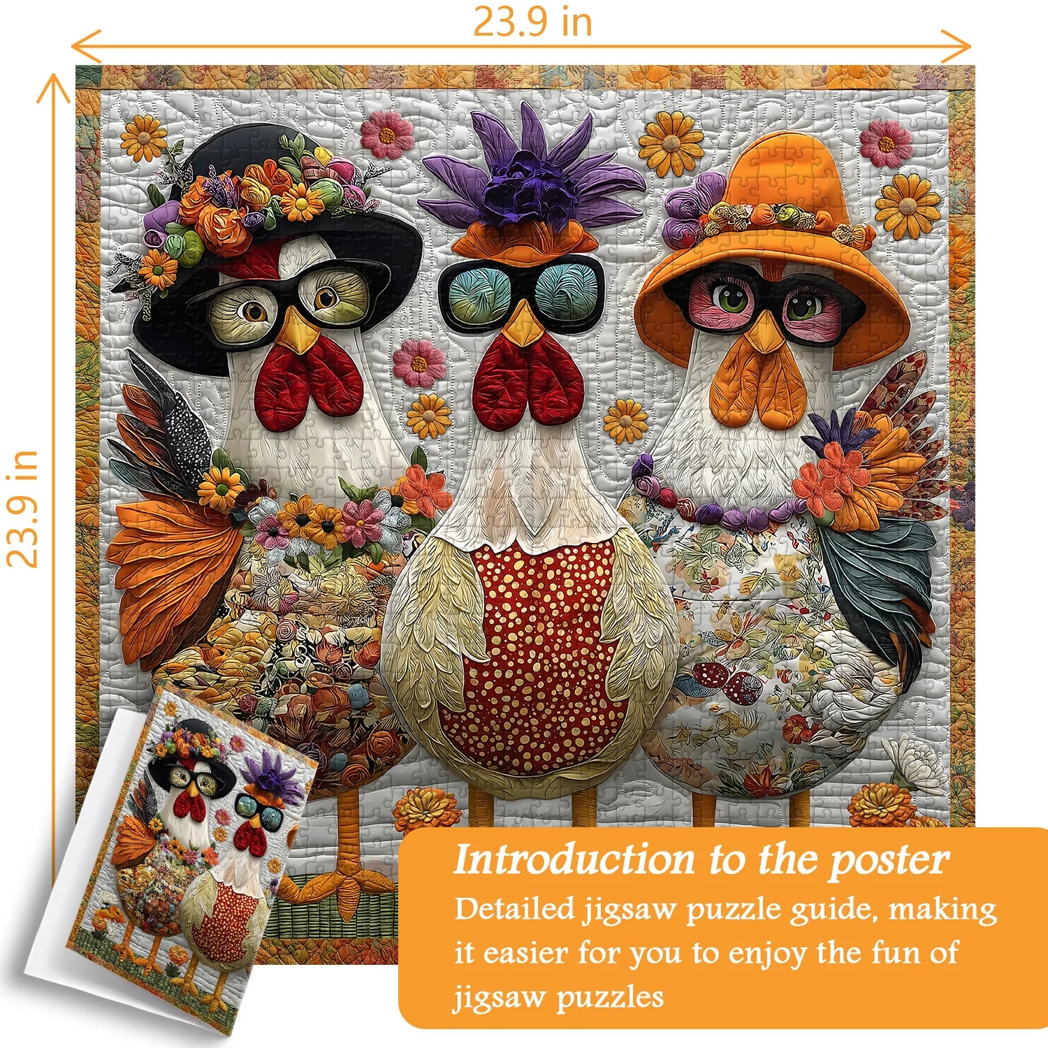 Magnifique poulet puzzle de puzzle 1000 pièces