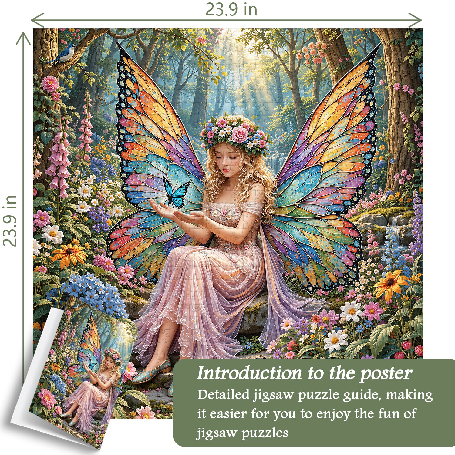 Winged Blossom Fairy Jigsaw Puzzle 1000 Pieces